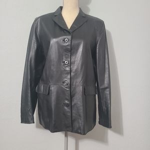 Vintage 90s Leather‎ Jacket/Coat Size Large